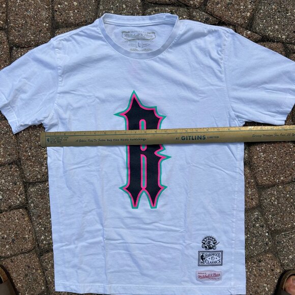 Toronto Raptors NBA Basketball Mitchell & Ness Hardwood Classic Tripstar T Shirt - Picture 5 of 10